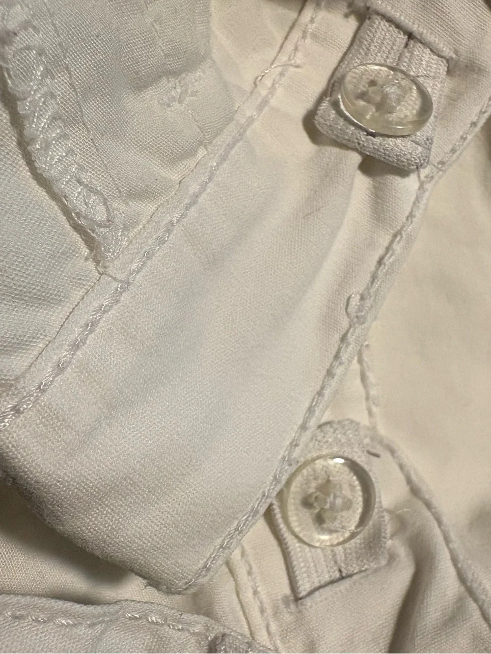 Gymboree White Cotton Adjustable Waist Bermuda Shorts with Side Bows
